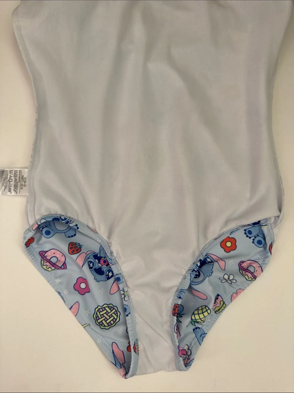 Disney Light Blue and Pink Stitch Girls Swimsuit, Size L 💙💖